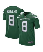 Women's Majestic Threads Aaron Rodgers Pink New York Jets Name & Number  T-Shirt