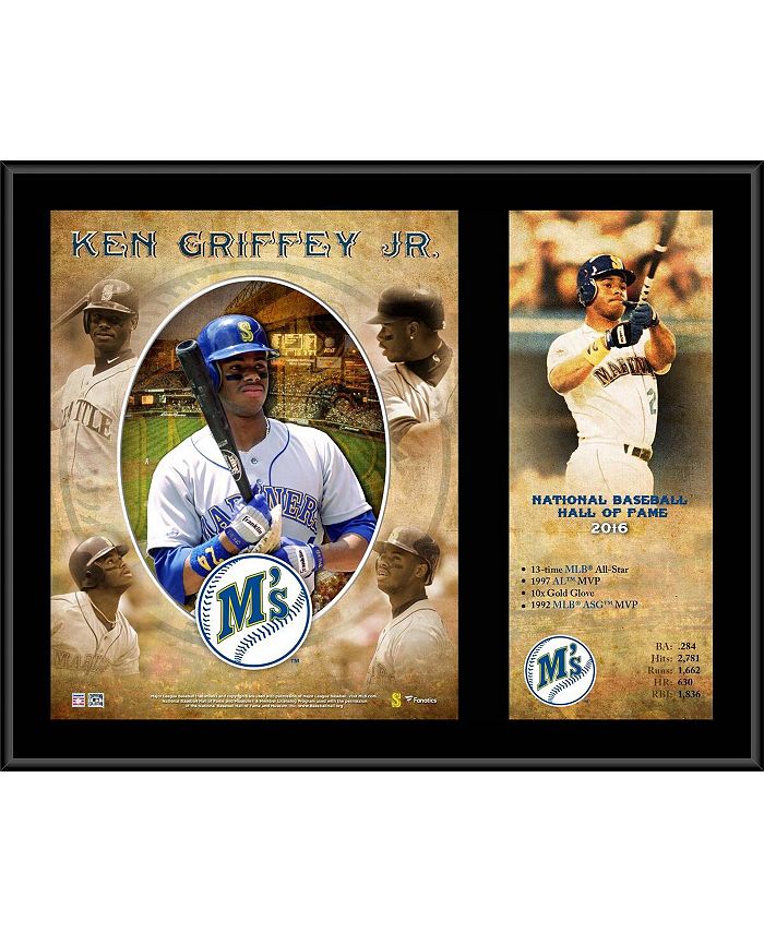 Fanatics Authentic Ken Griffey Jr. Seattle Mariners 12'' x 15'' x 1'' Hall  of Fame Career Profile Sublimated Plaque - Macy's