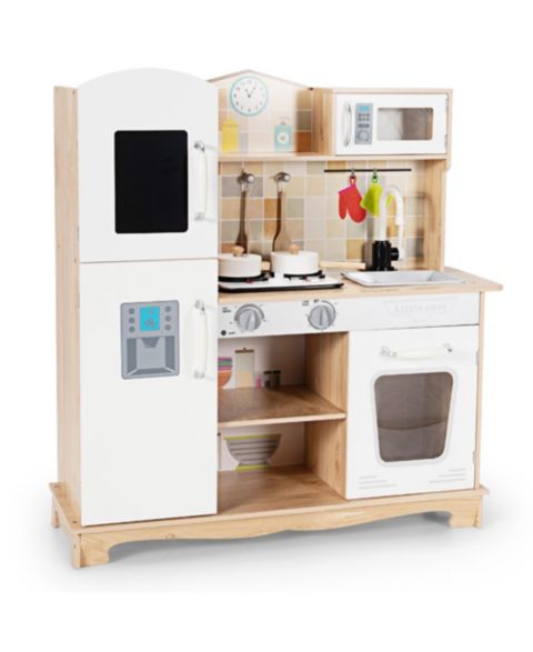 Детский игровой набор Costway Wooden Pretend Kitchen Playset with Sound, Ages 3+