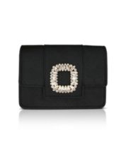 Inc East West Pearl-Trim Clutch, Created for Macy's - Black