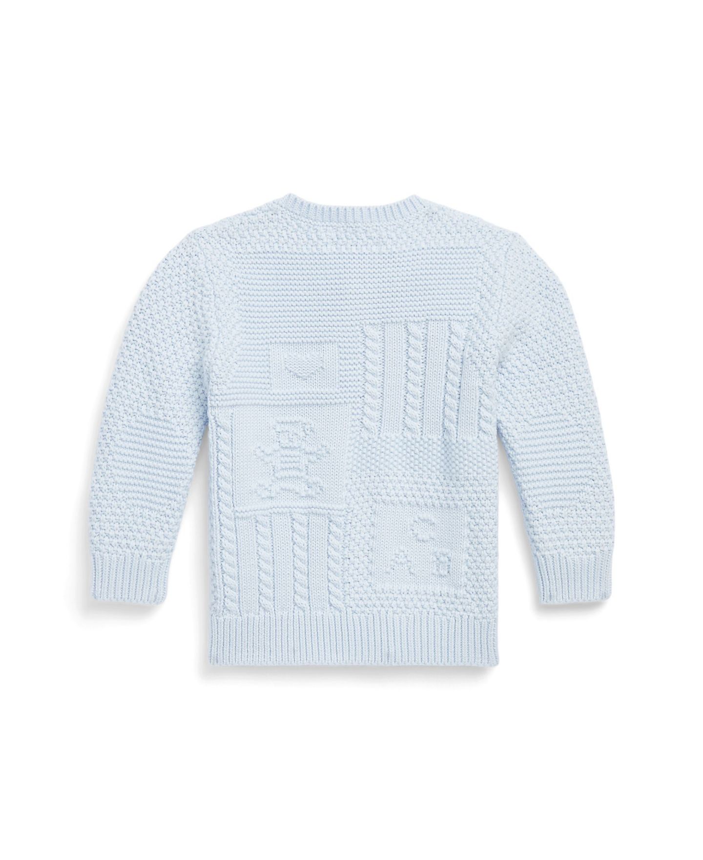 Кардиган Polo Ralph Lauren Contrast-Knit Long-Sleeve Cardigan для малышей, цвет: Синий — фото 2
