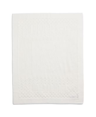 Baby Boys or Girls Pointelle Knit Cotton Blanket
