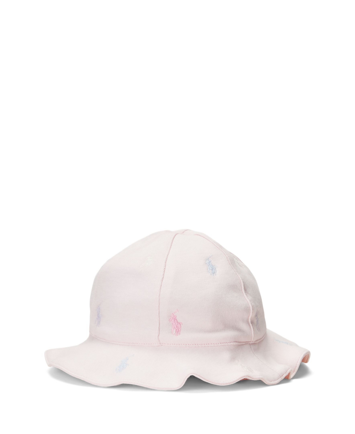 Shop Polo Ralph Lauren Baby Girls Polo Pony Interlock Hat In Delicate Pink