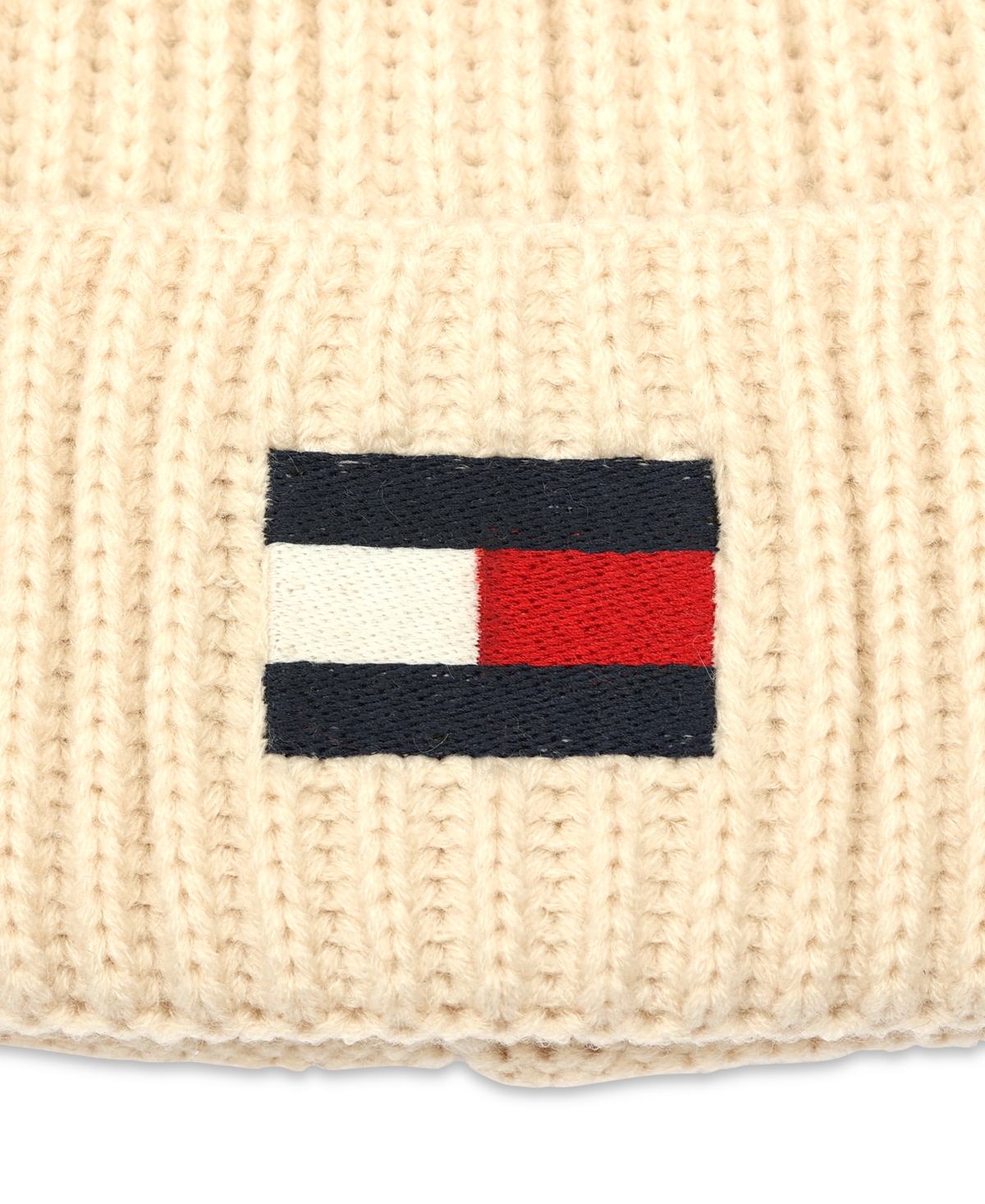 Tommy Hilfiger Men's Fisherman Ribbed-Knit Logo Beanie