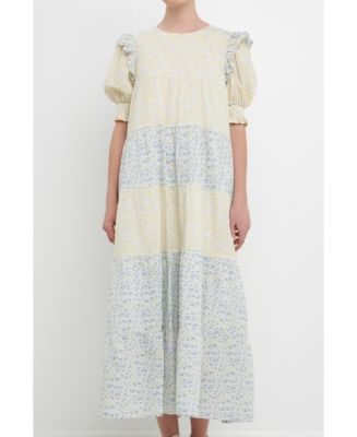 english factory colorblock midi dress English Factory