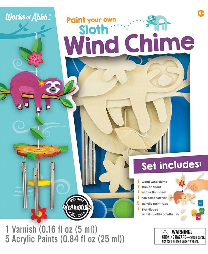 MasterPieces Puzzles Works of Ahhh Craft Set - Sloth Wind Chime Classic ...