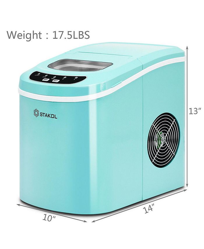 Costway Portable Compact Electric Ice Maker Machine Mini Cube Macy's