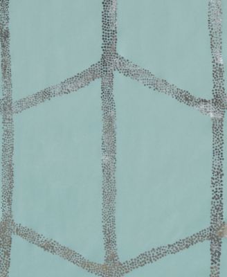 Raina Metallic Printed Shower Curtain, 72" x  72"