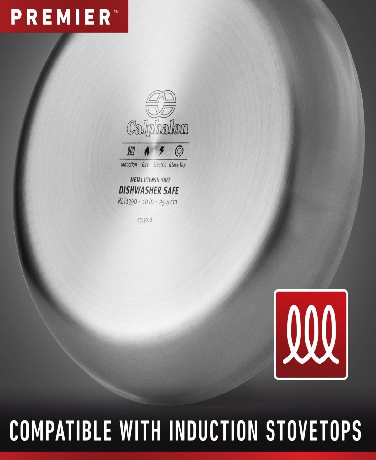Calphalon PremierCookware, 3.5-Quart Sauce Pan with Pour and Strain Cover - Stainless Steel