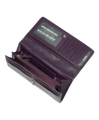 Ladies Leather Expander Clutch Wallet