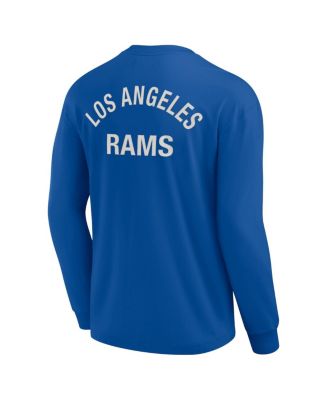 Men's and Women's Royal Los Angeles Rams Super Soft Long Sleeve T-shirt