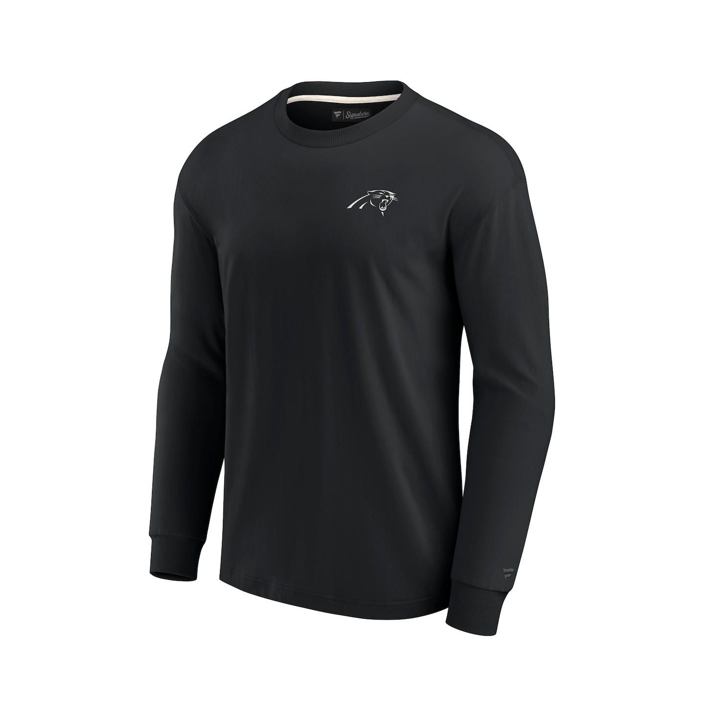 Футболка Fanatics Signature Black Carolina Panthers Super Soft Long Sleeve — фото 3