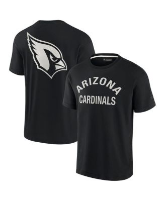 Men's and Women's Black Arizona Cardinals Super Soft Short Sleeve T-shirt