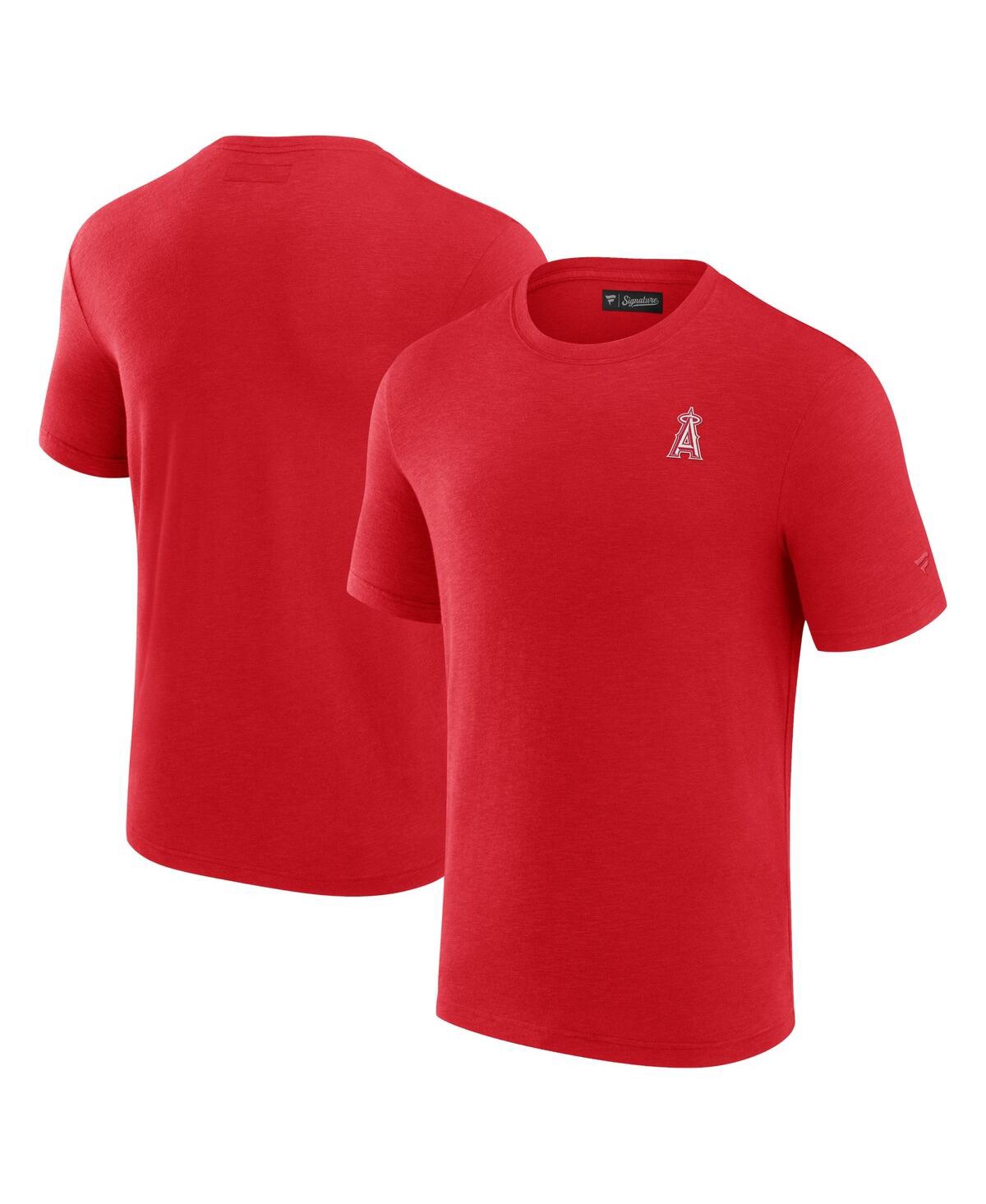 Men's Fanatics Signature Red Los Angeles Angels Modal Short Sleeve T-shirt - Red