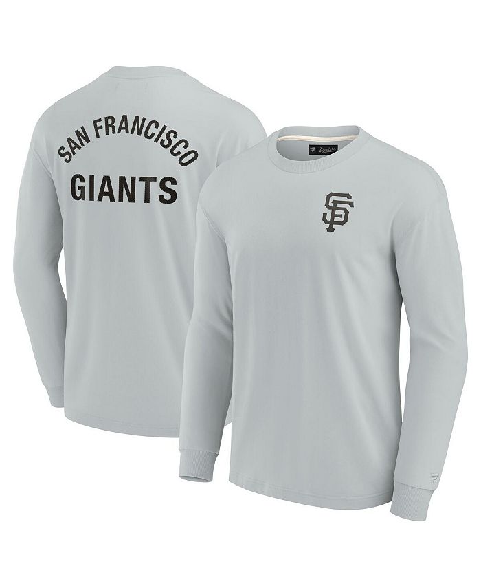 Fanatics Signature Men's and Women's Gray San Francisco Giants Super Soft  Long Sleeve T-shirt - Macy's
