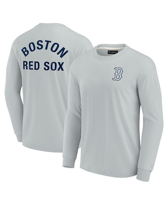 Fanatics Signature Men's and Women's Gray Boston Red Sox Super Soft Long  Sleeve T-shirt - Macy's