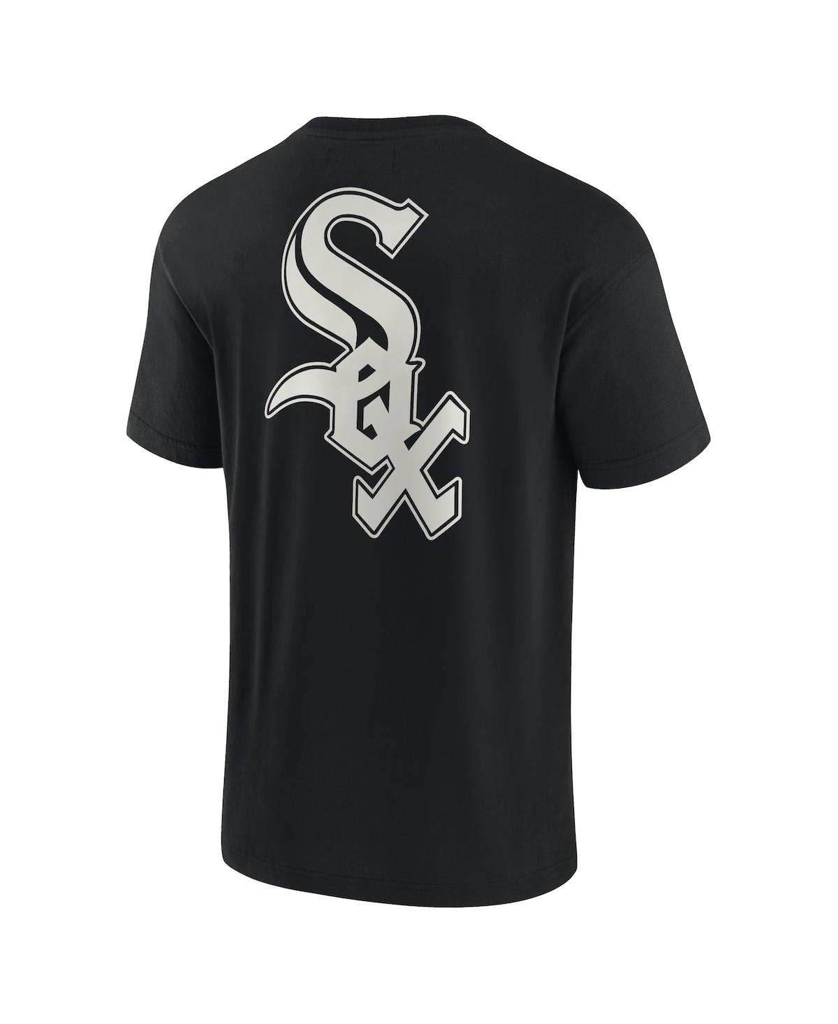 Shop Fanatics Signature Men's And Women's  Black Chicago White Sox Super Soft Short Sleeve T-shirt