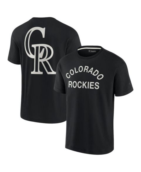 Футболка Fanatics Signature Black Colorado Rockies Super Soft Short Sleeve