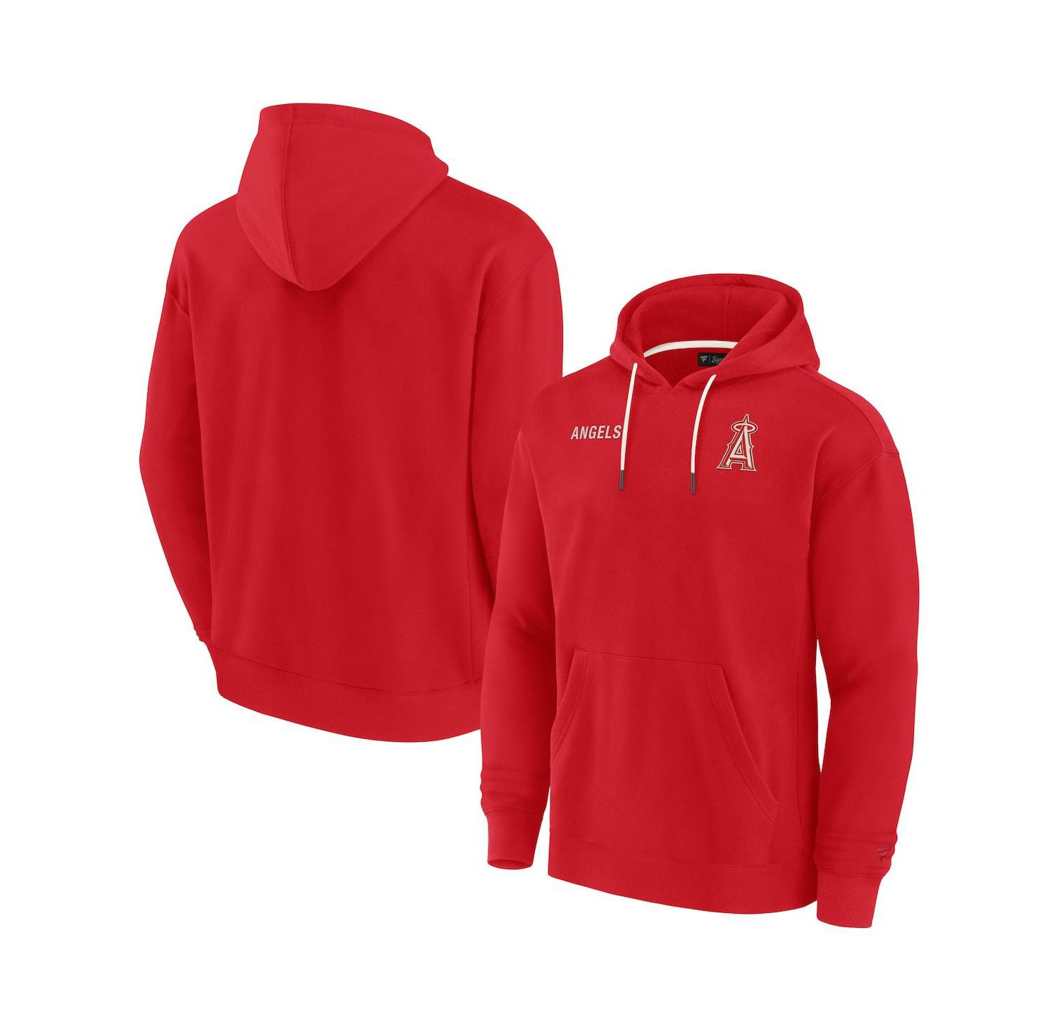 Men's and Women's Red Los Angeles Angels Super Soft Fleece Pullover Hoodie