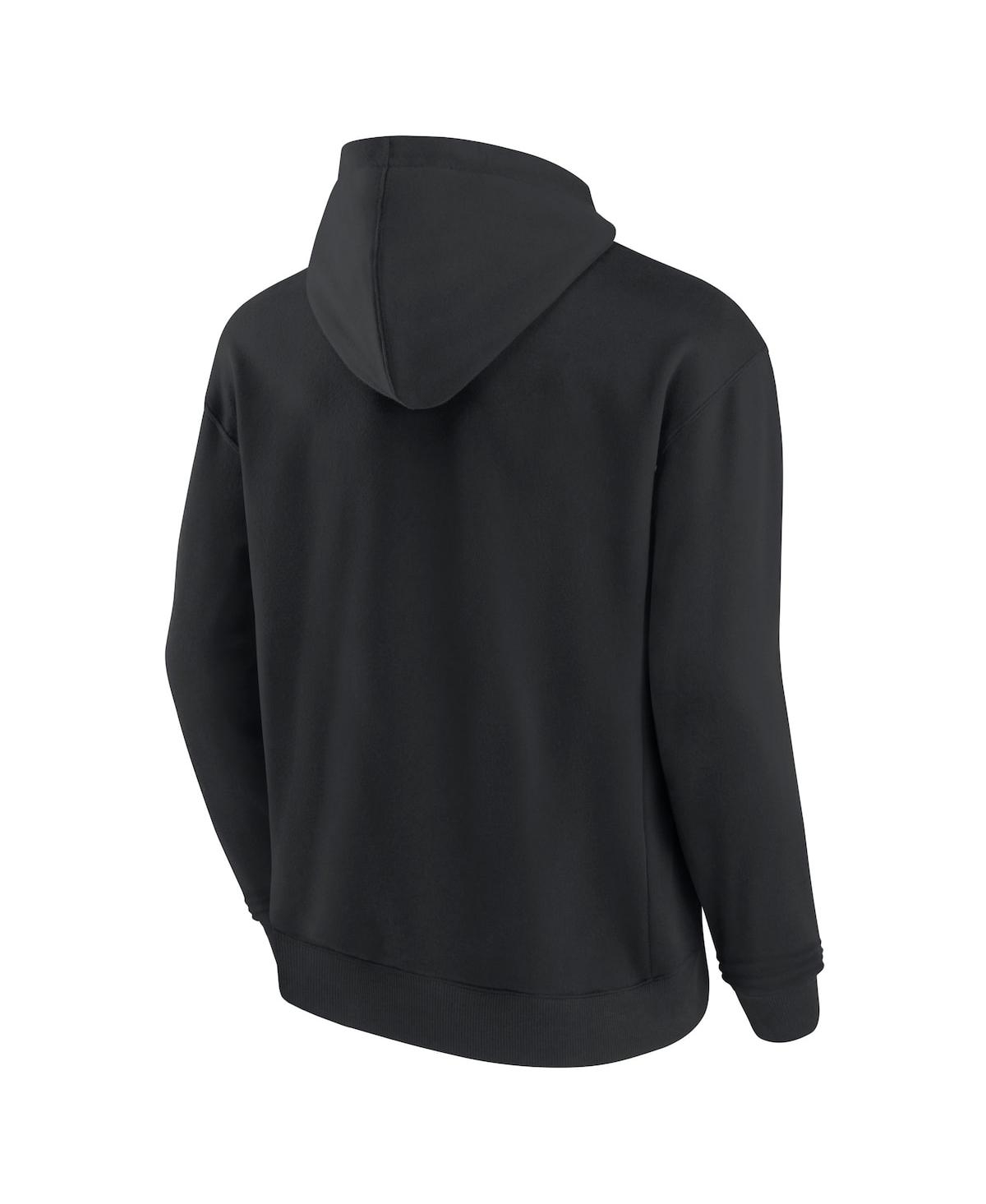 Fanatics Signature Men's And Women's  Black Florida State Seminoles Super Soft Fleece Pullover Hoodie In Black