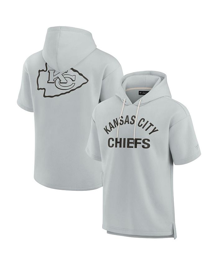 Fanatics Signature Men's and Women's Gray Kansas City Chiefs Super Soft  Fleece Short Sleeve Hoodie - Macy's