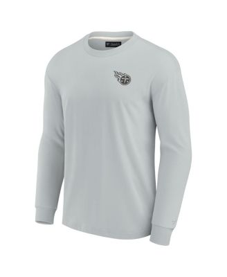 Men's and Women's Gray Tennessee Titans Super Soft Long Sleeve T-shirt