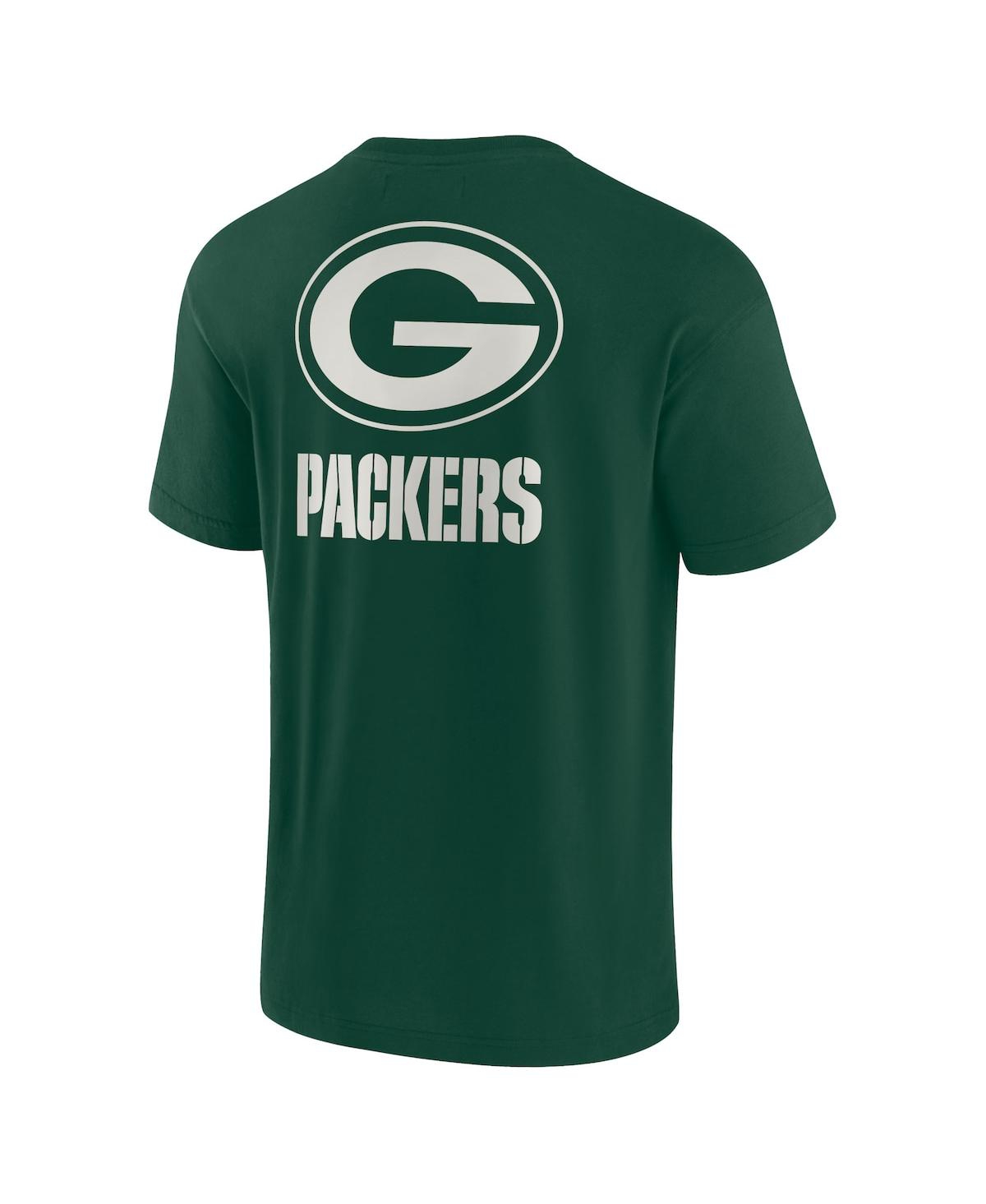 Shop Fanatics Signature Men's And Women's  Green Green Bay Packers Super Soft Short Sleeve T-shirt