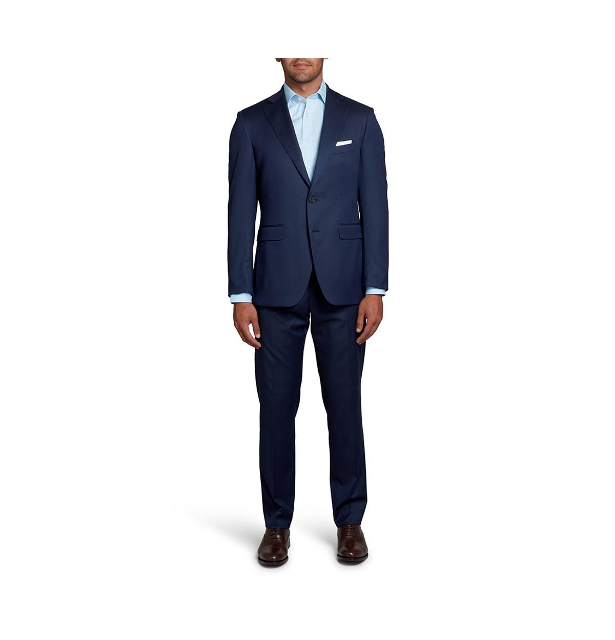 Men's Modern-Fit Mercantile Tailored Performance 2 Piece Suit - Charcoal