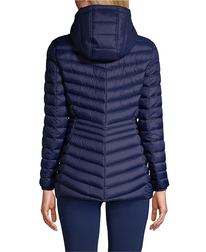 Lands' End Petite Ultralight Packable Long Down Jacket Macy's