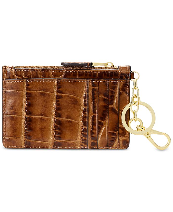 Lauren Ralph Lauren Embossed Leather Zip Card Case Macy's
