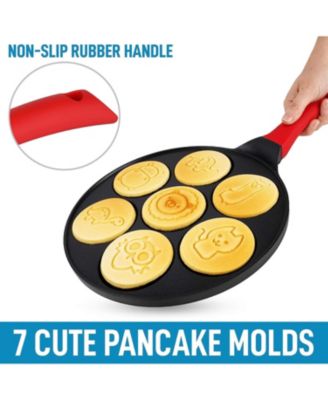 Pancake Pan - 7 Animal Face Designs and Two Bonus Spatulas