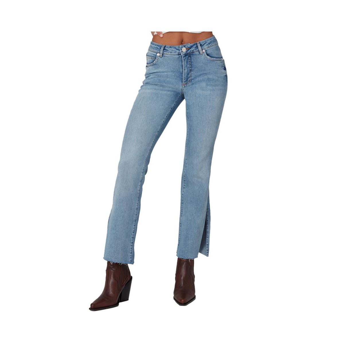Shop Lola Jeans Women's Billie-ds High Rise Bootcut Jeans In Dusty Sky