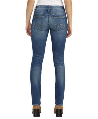 Silver Jeans Co. Women's Suki Mid Rise Straight Leg Jeans - Macy's