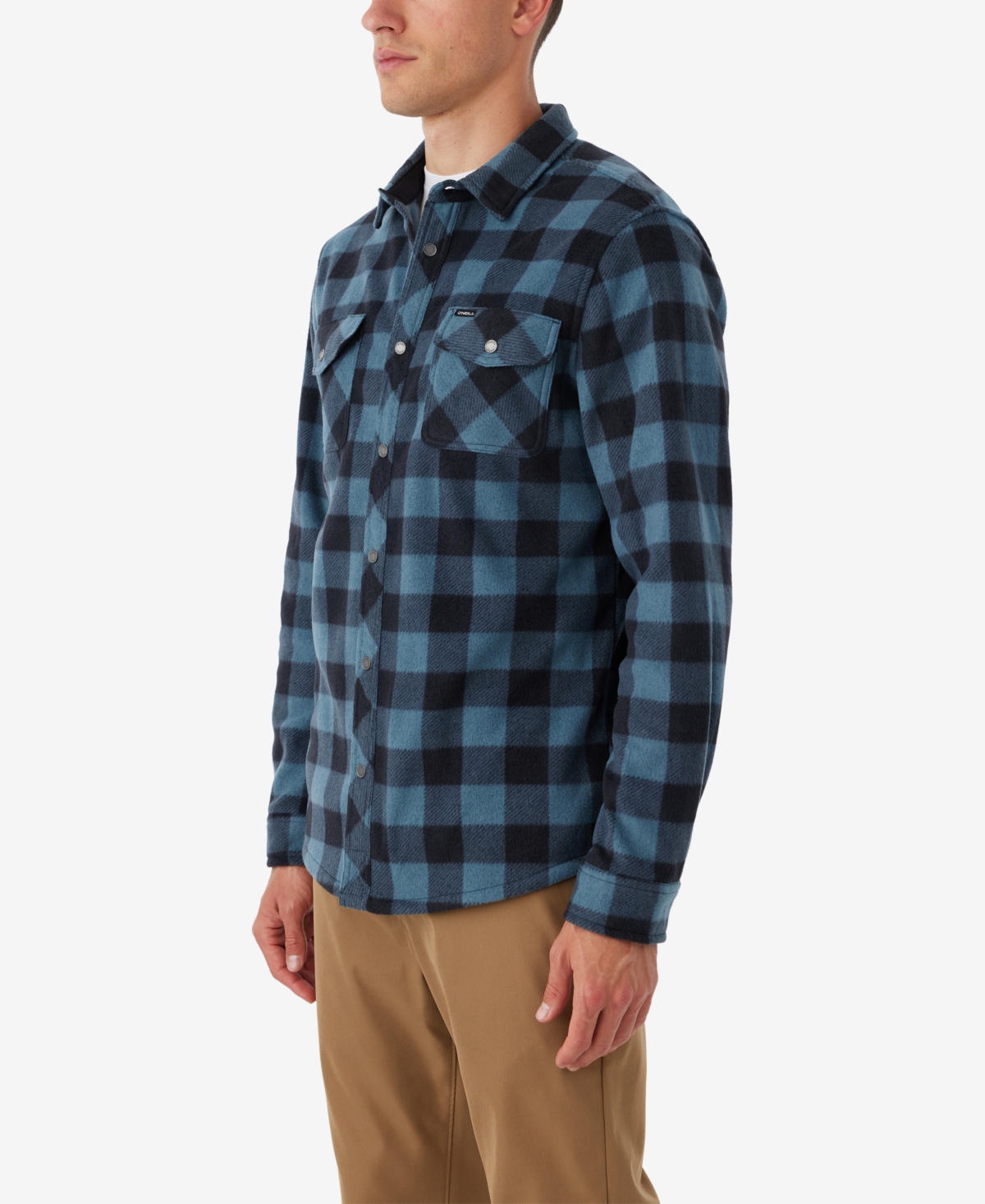 Men's Glacier Plaid Superfleece Shirt - Medium Brown
