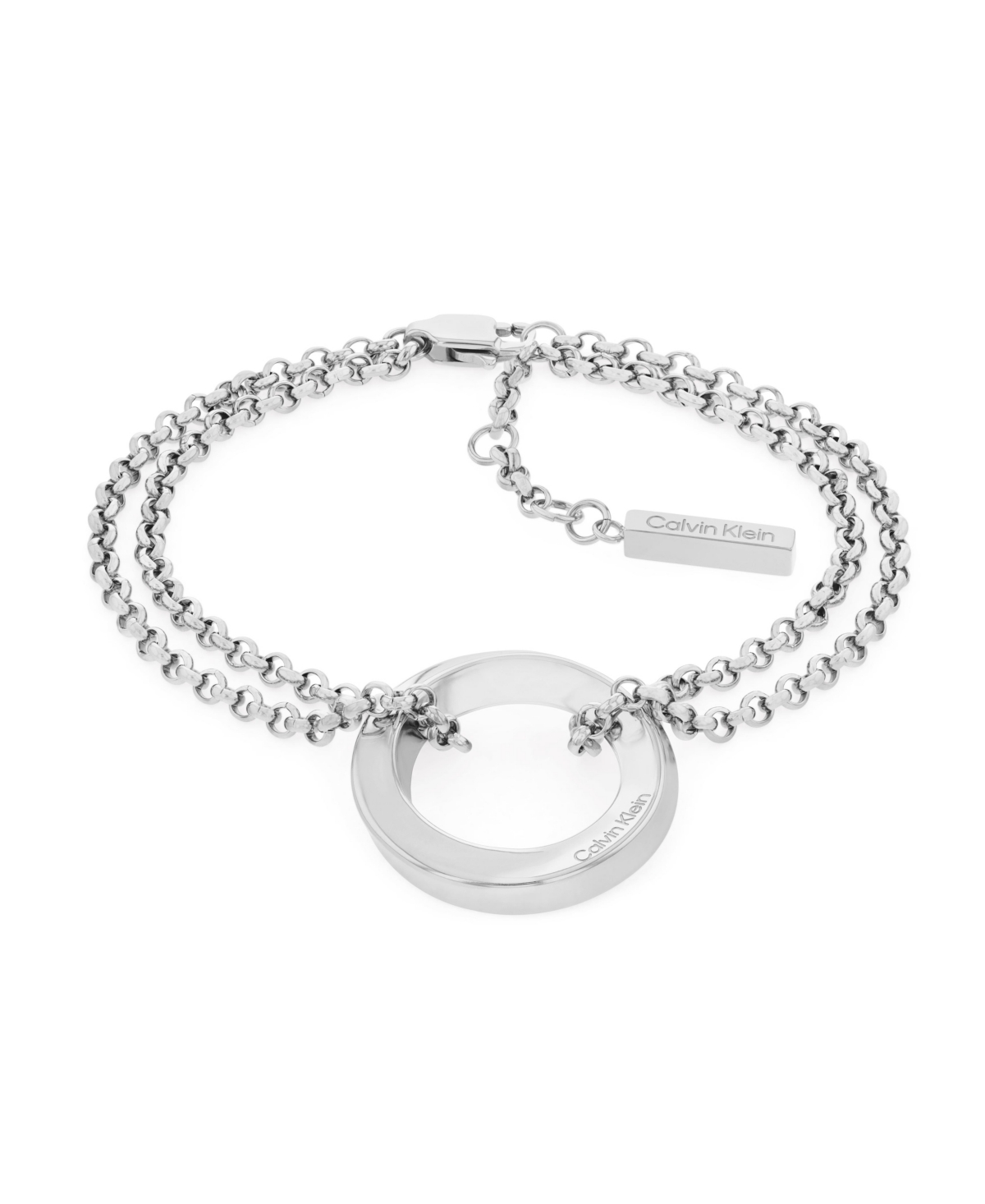 Calvin Klein Women's Stainless Steel Dual Chain Bracelet