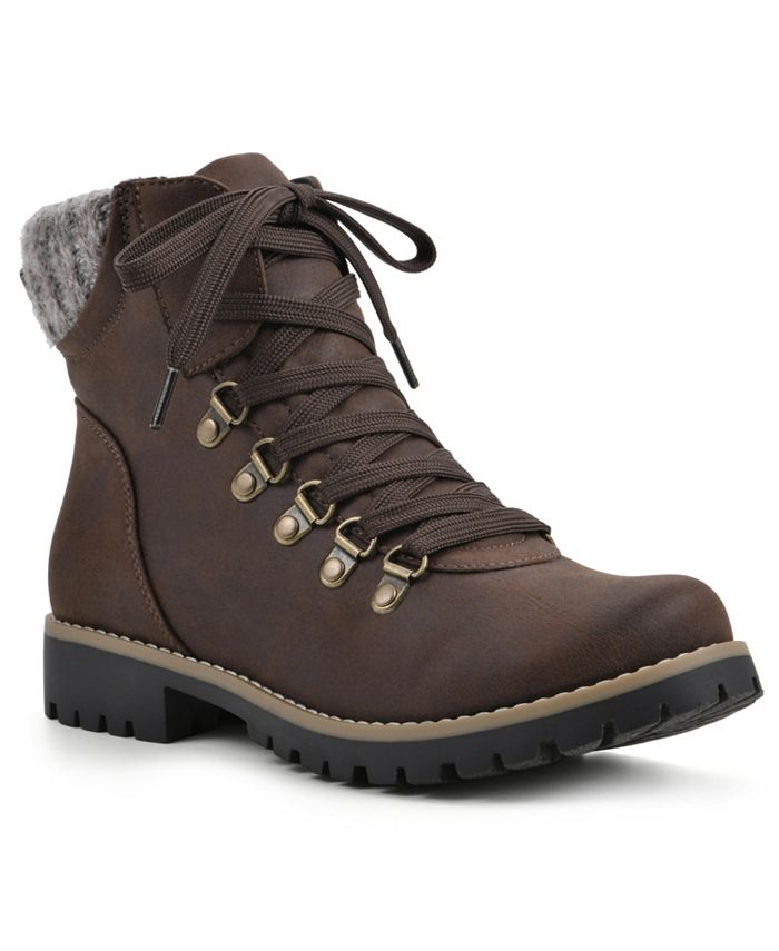 Cliffs by White Mountain Women s Primed Lace up Boot Macy s