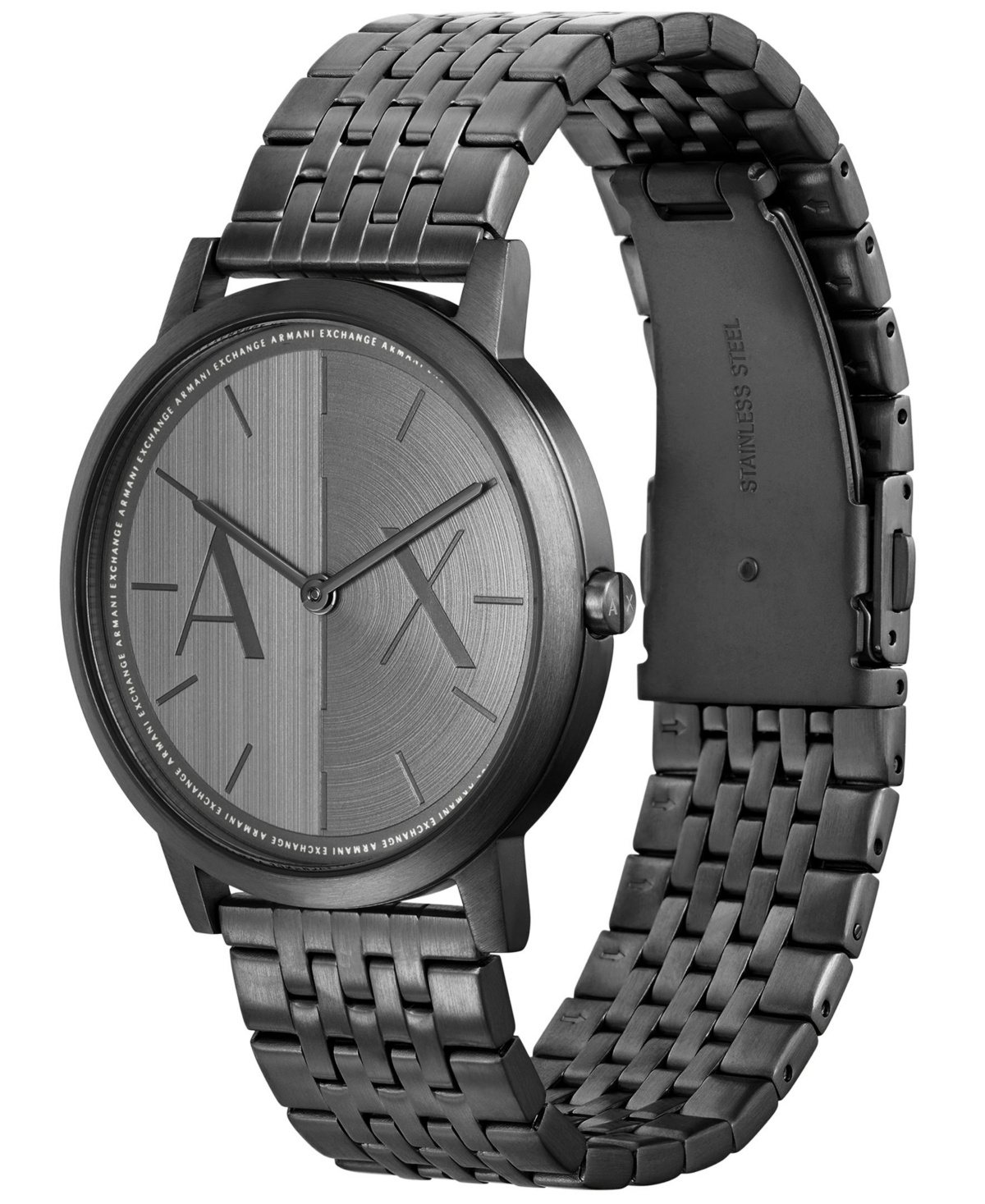 A|X Armani Exchange Men's Quartz Two Hand Black Stainless Steel Watch 40mm