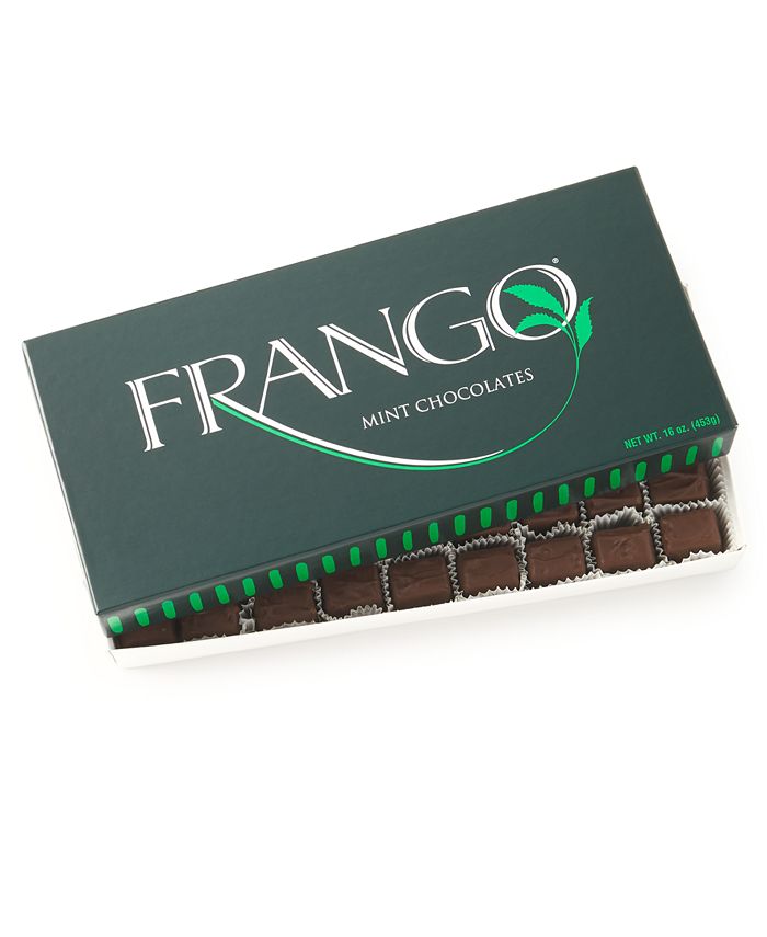 Frango Chocolates Holiday 1 LB Wrapped Milk Mint Chocolates Gift Box