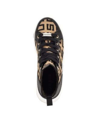 Women's Mannen Knit Hi-Top Lace-Up Fashion Sneakers