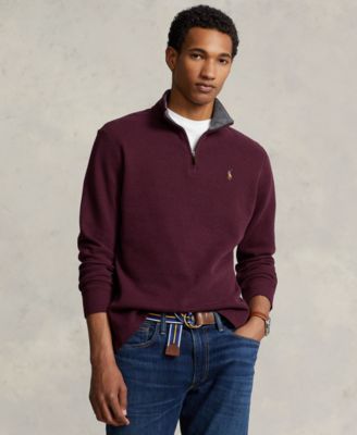 Polo Ralph Lauren Men's Estate-Rib Cotton Quarter-Zip Pullover