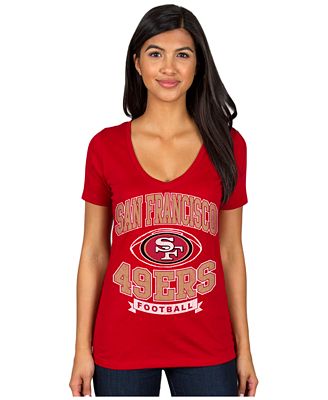 Authentic NFL Apparel Women's San Francisco 49ers Football Logo T-Shirt ...