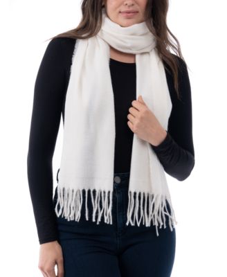 Photo 1 of Style & Co Women's Solid Fringe-Trim Scarf, 
