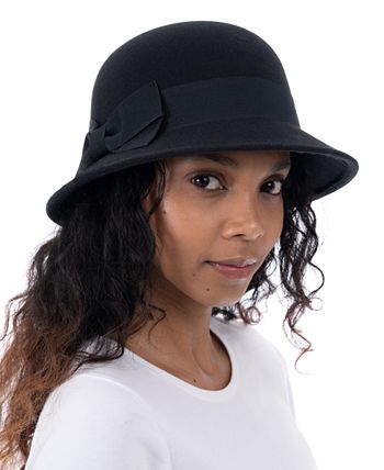 I.N.C. International Concepts Women s Felt Bow Cloche Hat Created