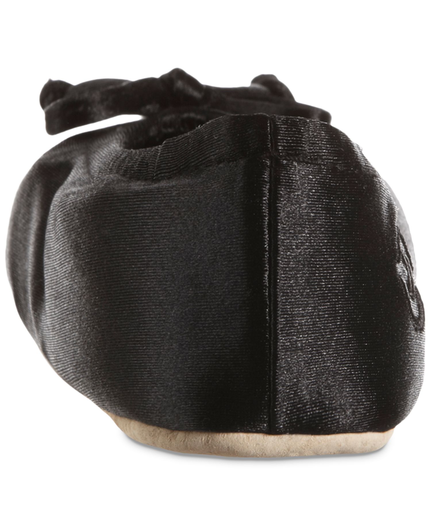 Women's Satin Ballerina Slippers with Bow
