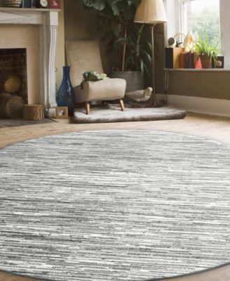 Davide 1228 7'10" x 7'10" Round Area Rug