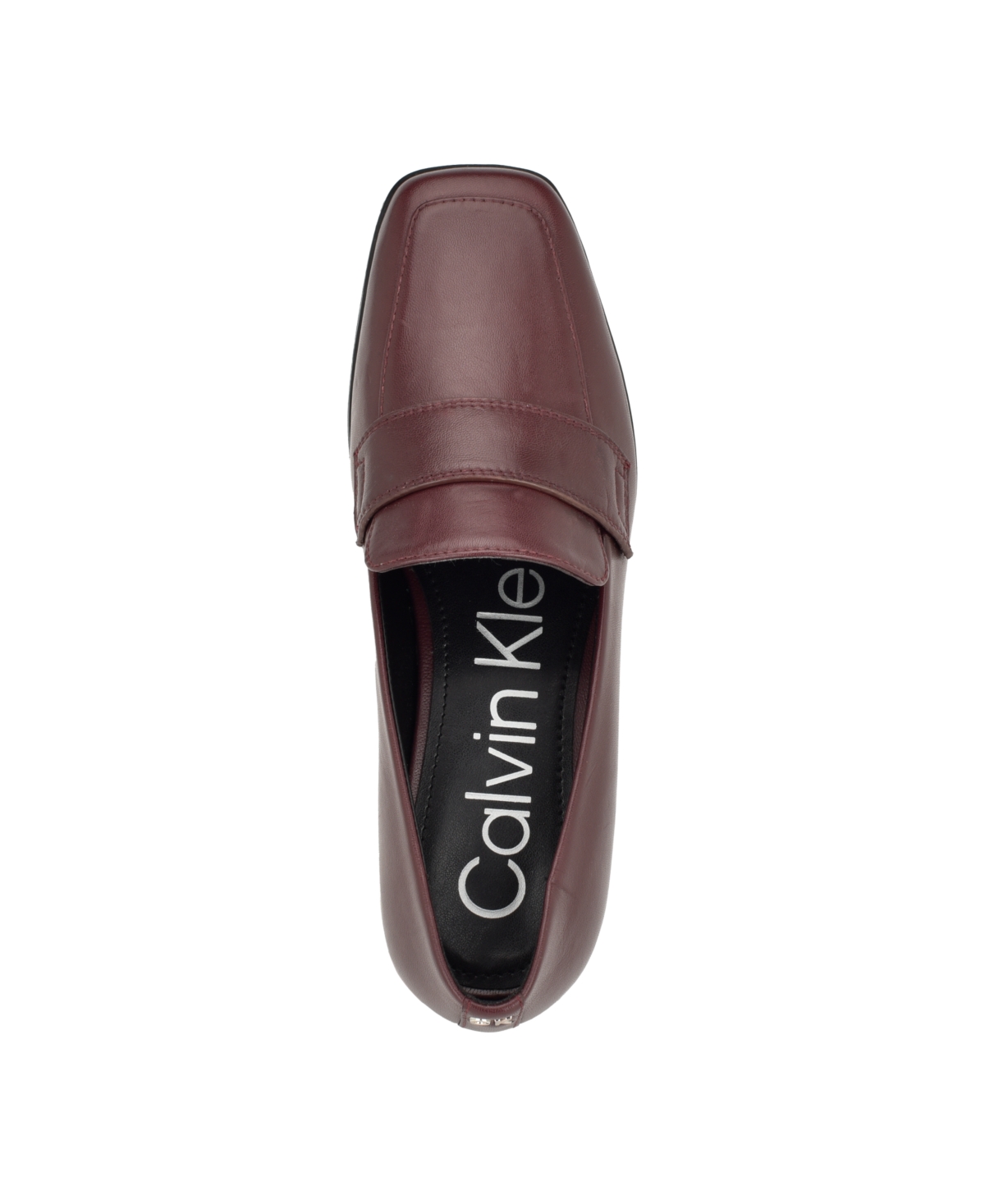 Calvin Klein Women's Tadyn Square Toe Slip-On Casual Loafers -Leather