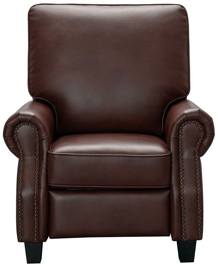 Abbyson Living Casey Leather Pushback Recliner - Macy's