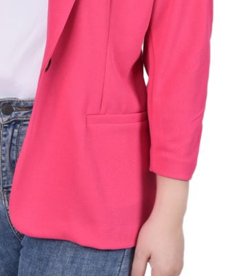 Women's 3/4 Sleeve Scuba Crepe Jacket