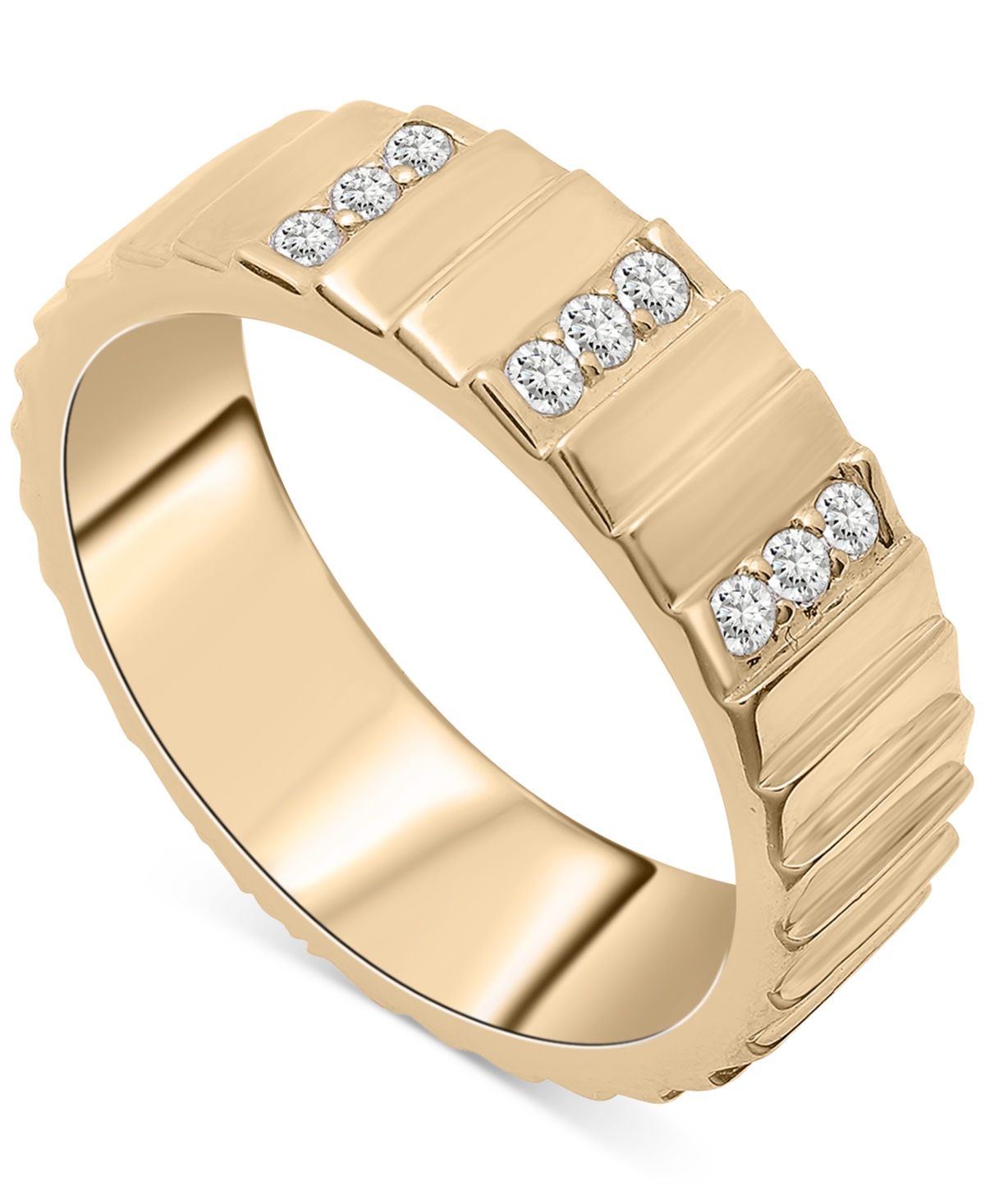 Diamond Infinity Band (1/6 ct. t.w.) in Gold Vermeil, Created for Macy's - Gold Vermeil