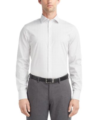 Calvin Klein Men s Refined Slim Fit Stretch Dress Shirt Macy s